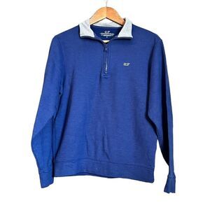 Vineyard vines 1/4 zip blue sweater‎